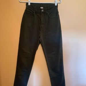 Green mom jean looking pants